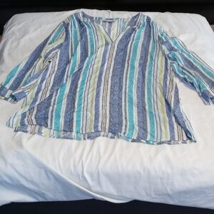 Kim Rogers womens v neck top